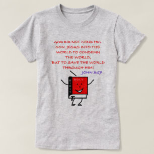 T-shirt Jean3:17-Jésus N'Est Pas Venu Condamner Mais Sauve