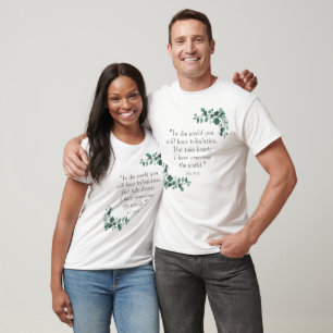 T-shirt Jean 16:33 Versets de la Bible pour vous encourage