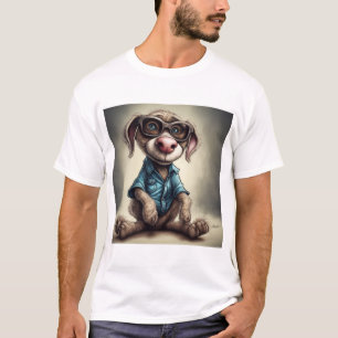 T-shirt jean animal