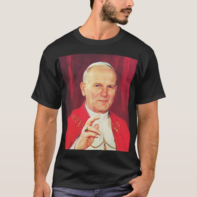 T-shirt Jean-Paul II Evêque de Rome (Devant)