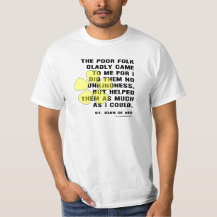 T-shirt Jeanne d'Arc Aide les Pauvres Gens