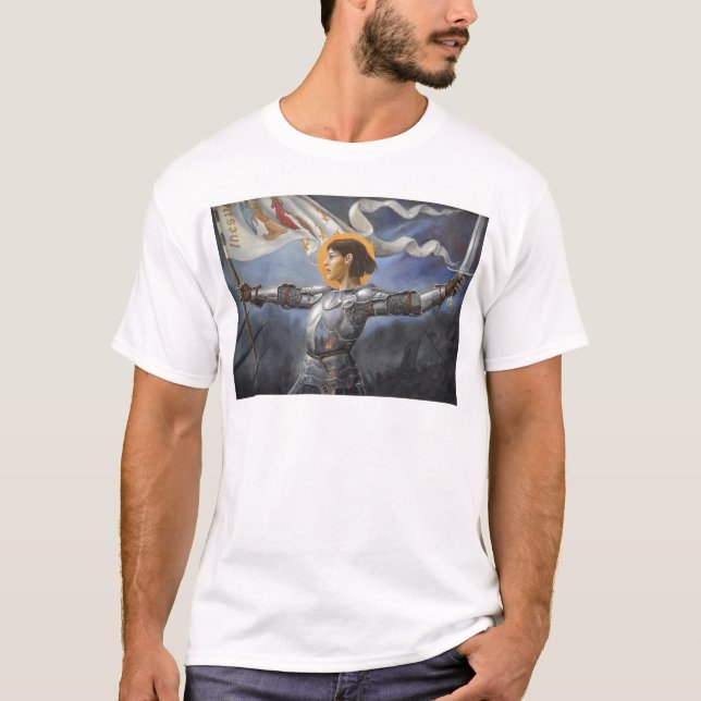T-shirt Jeanne d'Arc avec la bannière (Devant)