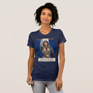 T-shirt Jeanne d'Arc : Femme guerrière, Chevalier, Héroïne