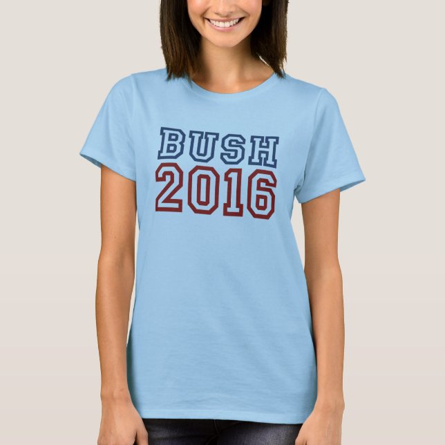 T-shirt Jeb Bush Président 2016 Police athlétique (Devant)