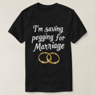 T-shirt J'économise le pegging pour le mariage - Anneaux g