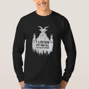 T-shirt J'Écoute De La Musique Pour Calmer La Musique Rock