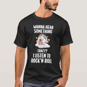 T-shirt J'écoute du rock'n'roll rock-n-roll rock and roll