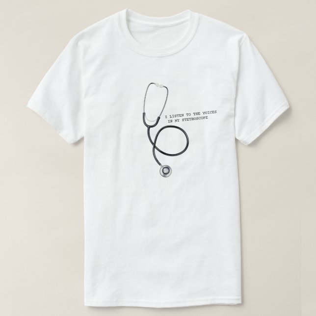 T-shirt J'écoute les voix...drôle et humoristique (Design devant)