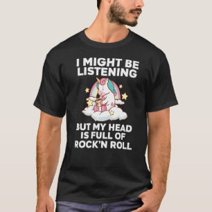 T-shirt J'écoute peut-être rock'n'roll rock-n-roll rock ro