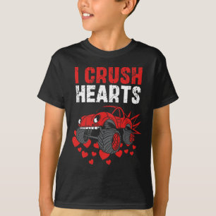 T-shirt J'écrase Coeurs Monster Truck Boys