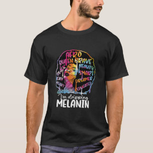 T-shirt J'écrase Melanin Black Woman Queen