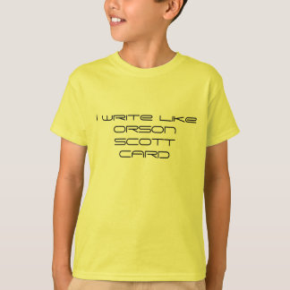 T-shirt J'écris comme Orson Scott Card