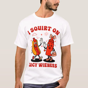 T-shirt J'Écris Sur Des Épouses Juteuses Humour Adulte Amu
