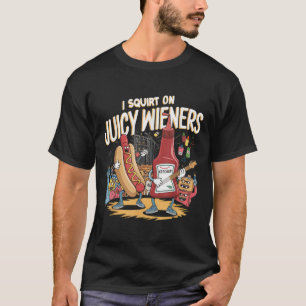 T-shirt J'Écris Sur Jicy Wieners Mème Humour Sarcastique A