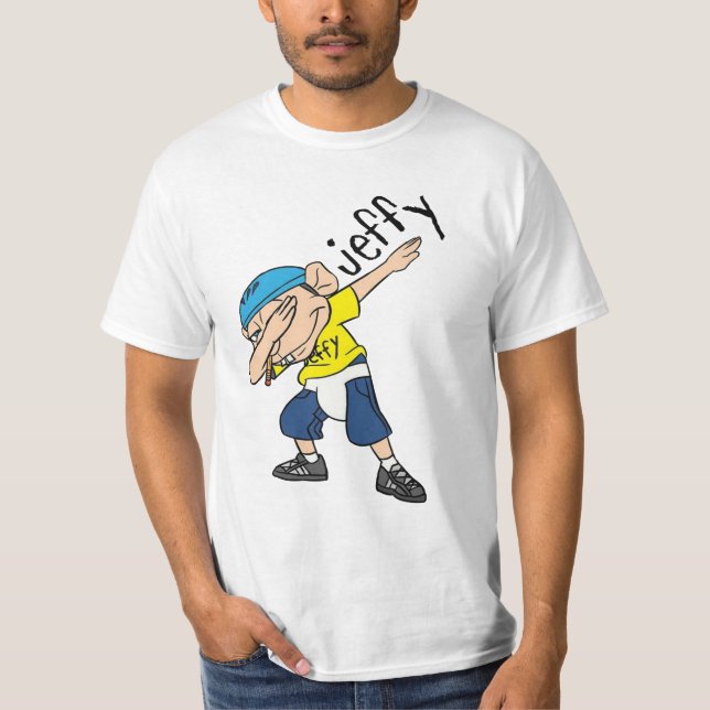 T-shirt Jeffy Dabbing Funny SML (Devant)