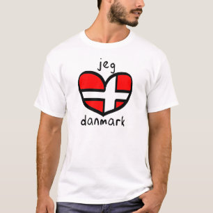 T-shirt Jeg Elsker Danmark