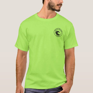 T-shirt Jekyll Island Black Ocean Wave Circle Design