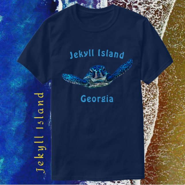T-shirt Jekyll Island Georgia Superbe tortue de mer (Créateur téléchargé)