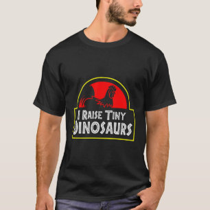 T-shirt J'Élevais De Petits Dinosaures Jardin Poulet Produ