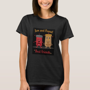 T-shirt Jelly Et Beurre D'Arachide Sandwich Foodies T-Shir