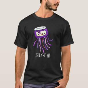 T-shirt Jelly-fish Drôle Jelly Jar Pun Dark BG