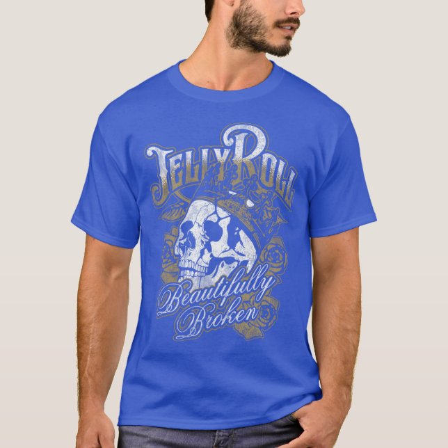 T-shirt Jelly Roll Beautifully Broken Forour 20241 retro (Devant)