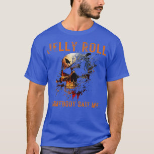 T-shirt Jelly Roll Quelqu'Un M'A Sauve Orange Rough Lettre