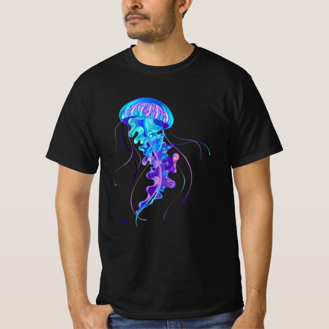 T-shirt Jellyfish éclatante couleur (Devant)