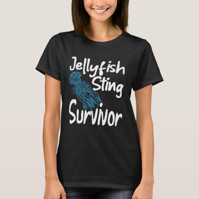 T-shirt Jellyfish Sing Survivor Sea Creatures Ocean Marine (Devant)