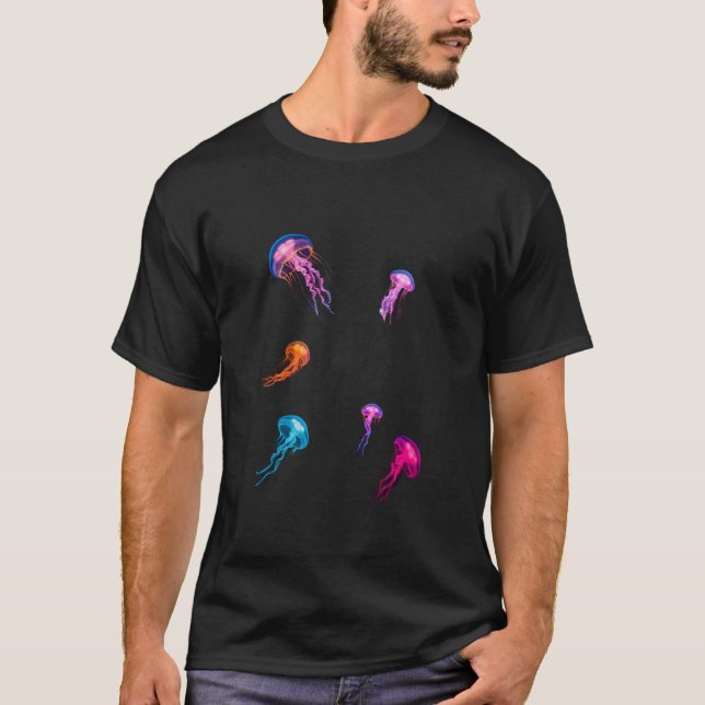 T-shirt jellyfish tee shirt men (Devant)
