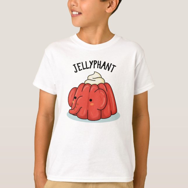 T-shirt Jellyphant Funny Elephant Jelly Pun (Devant)