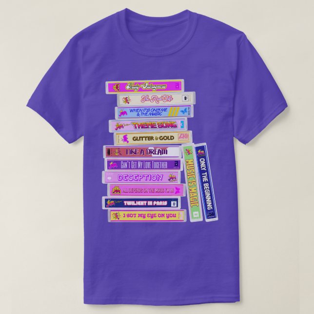 T-shirt Jem et les Hologrammes Chansons Cassettes (Design devant)
