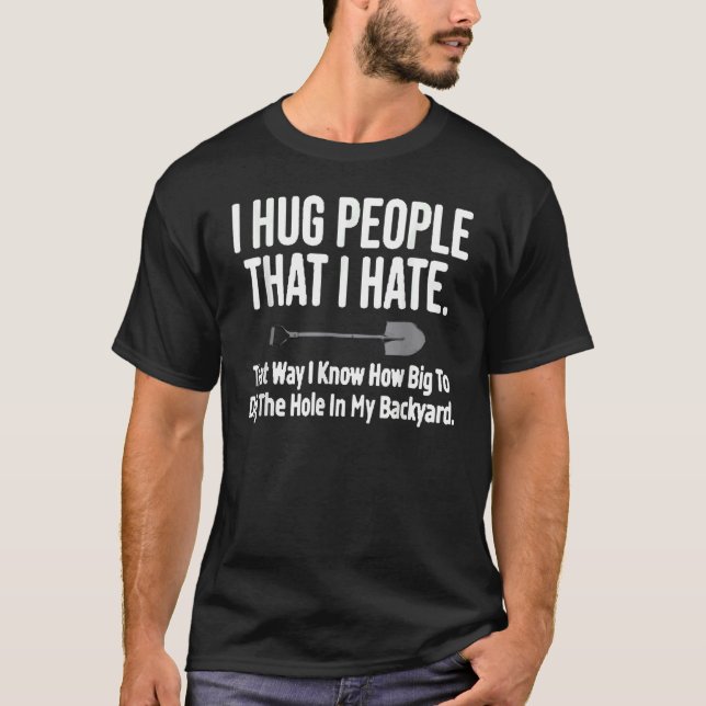 T-shirt J'Embrasse Les Gens Que Je Déteste (Devant)