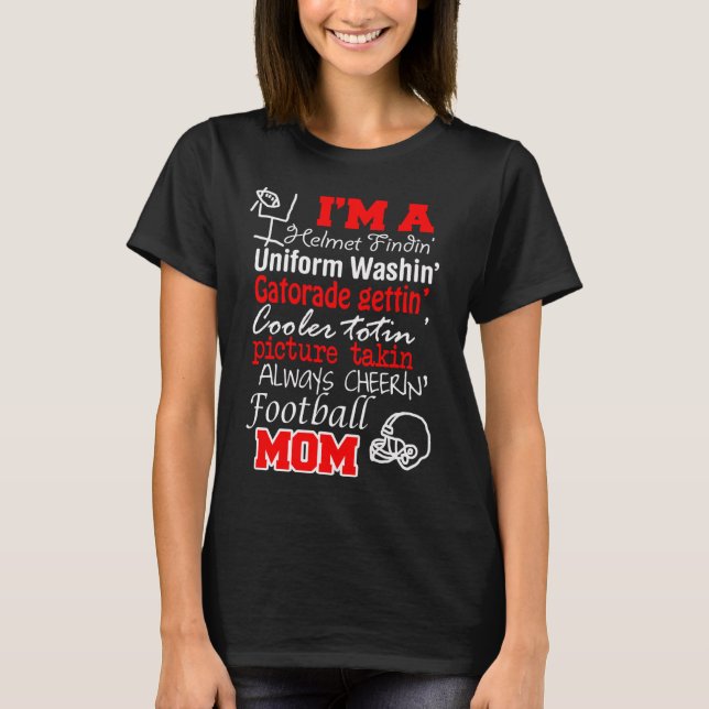 T-shirt J'ENCOURAGE TOUJOURS LA MAMAN du FOOTBALL (Devant)
