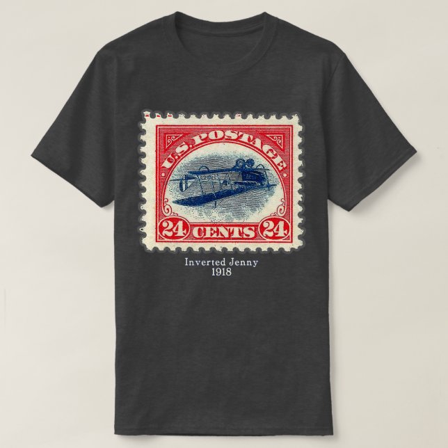 T-shirt Jenny Inverti À L'Envers Du Bas Jenny Timbre Posta (Design devant)