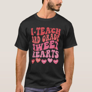 T-shirt J'Enseigne 3e Année Épouses Rétro Valentines D