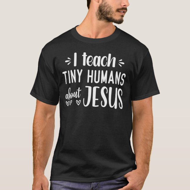 T-shirt J'Enseigne À De Petits Humains Jésus 14 (Devant)