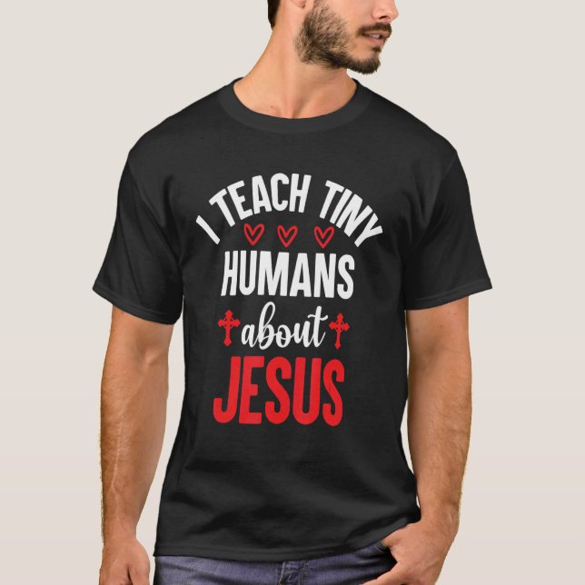 T-shirt J'Enseigne À De Petits Humains Jésus 19 (Devant)