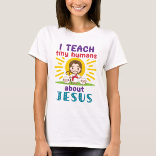 T-shirt J'Enseigne À Des Humains Minuscules Sur L'École Du