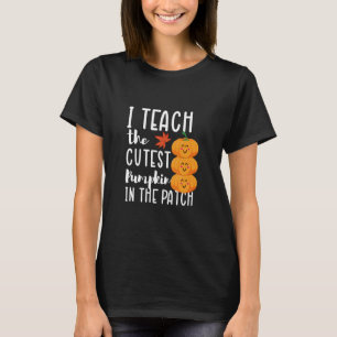 T-shirt J'enseigne aux citrouilles les plus mignonnes du j