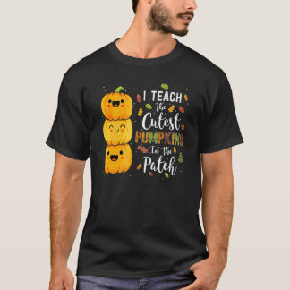 T-shirt J'enseigne aux citrouilles les plus mignonnes Prof