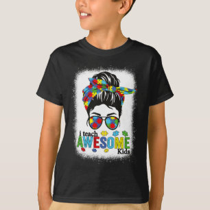 T-shirt J'Enseigne La Sensibilisation sur l'autisme Des En