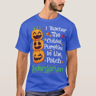 T-shirt J'enseigne Le Citrouille Cutest Enseignant De La m