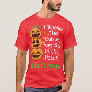 T-shirt J'enseigne le Citrouille le plus Cutest 4e année e