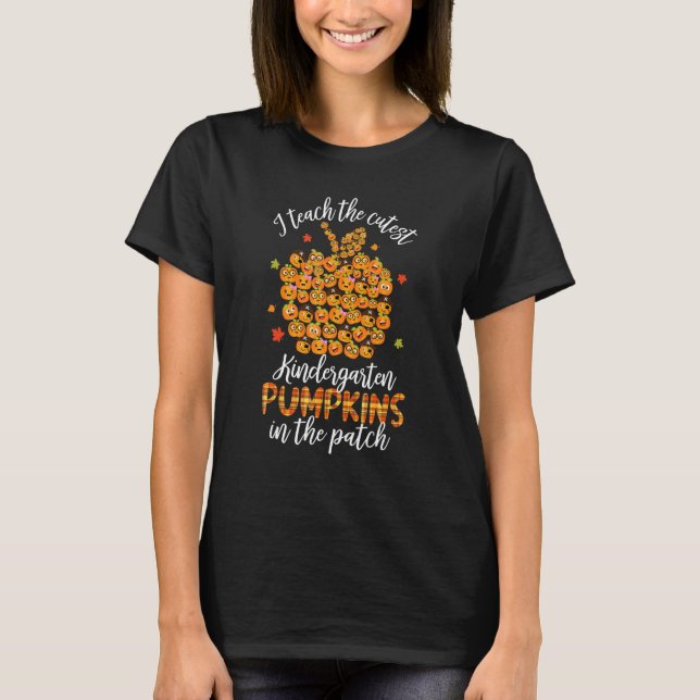 T-shirt J'Enseigne Le Citrouille Le Plus Cutest De La Mate (Devant)