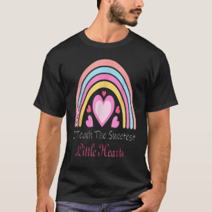 T-shirt J'Enseigne Le Coeur Le Plus Doux Boho Coeur Rainbo