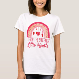 T-shirt J'Enseigne Le Petit Coeur Le Plus Doux Professeur 