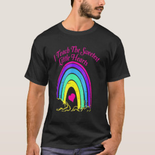 T-shirt J'Enseigne Le Petit Coeur Le Plus Doux Valentines 
