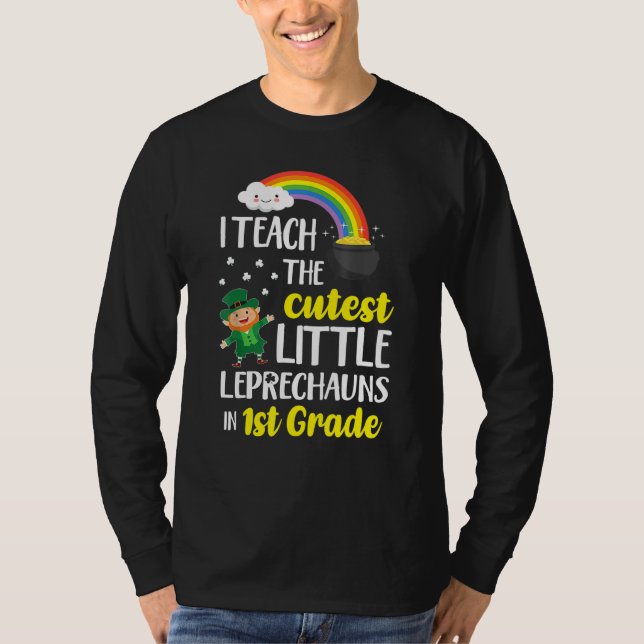 T-shirt j'enseigne le plus mignon petit leprechauns 1ère c (Devant)