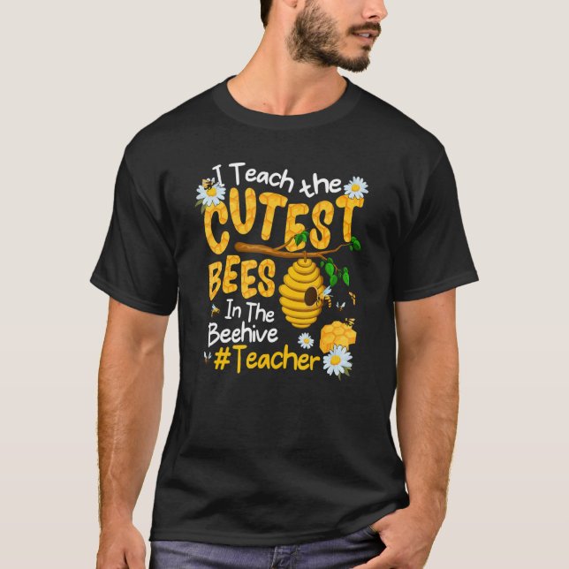 T-shirt J'Enseigne Les Abeilles Les Plus Cuttes Dans L'Ens (Devant)